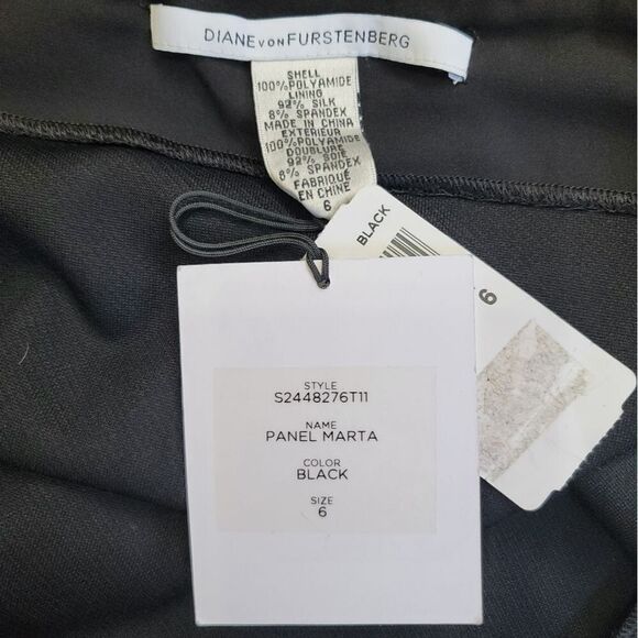 New DVF Panel Marta Pencil Skirt in Black Size 6 - Picture 4 of 11